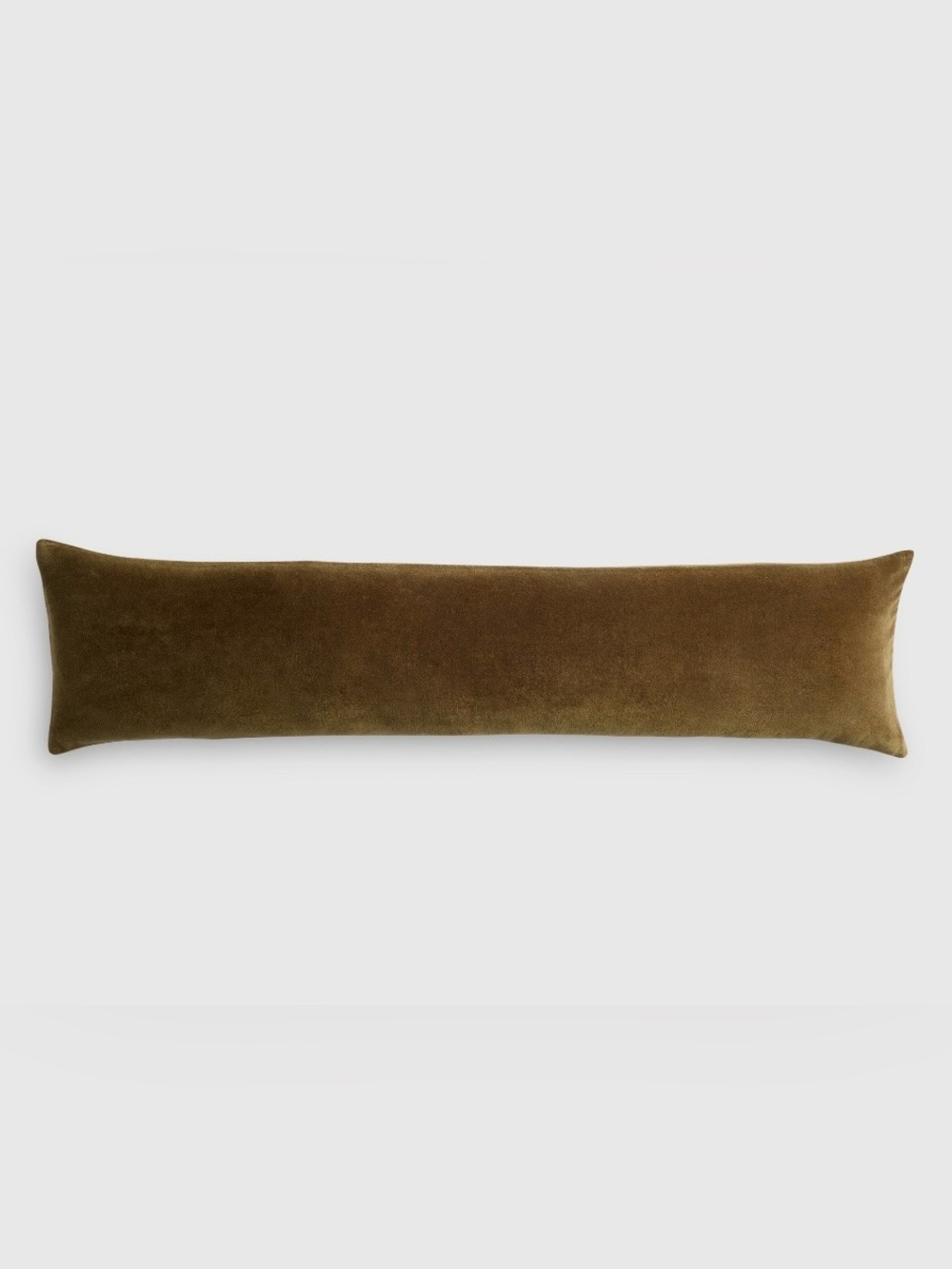 NWOT Quince Cotton Velvet Lumbar Pillow Cover, 12 X 48 (Olive)